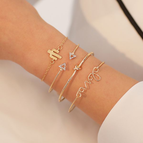 set women bracelet charms bracelets ladies letter bangles jewellery geometric couples fashion trendy gold color metal pulseras, Black
set women bracelet charms bracelets ladies letter bangles jewellery geometric couples fashion trendy gold color metal pulseras, Black