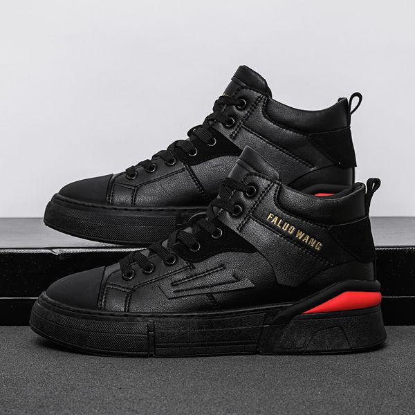outdoor men casual shoes breathable pu leather high men sneakers non-slip hard-wearing zapatos hombre fashion shoes 2020, Black
outdoor men casual shoes breathable pu leather high men sneakers non-slip hard-wearing zapatos hombre fashion shoes 2020, Black