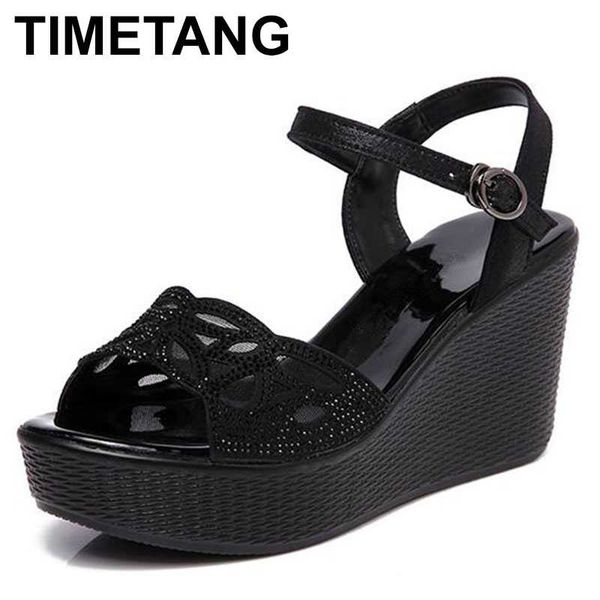 timetangsummer new fashion rhinestone mesh women sandals elegant buckle platform wedges shoes woman non-slip comfort women shoes, Black
timetangsummer new fashion rhinestone mesh women sandals elegant buckle platform wedges shoes woman non-slip comfort women shoes, Black