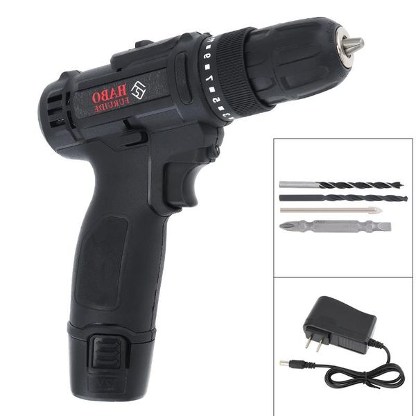 ac 100 - 240v cordless 12v black electric drill / screwdriver with li-ion battery and two-speed adjustment button
ac 100 - 240v cordless 12v black electric drill / screwdriver with li-ion battery and two-speed adjustment button