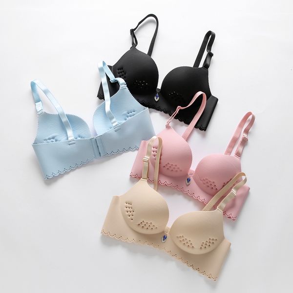 bras comfortable close-up breathable bra underwear no steel ring lining medium-thick cup-type three-row buckle, Red;black
bras comfortable close-up breathable bra underwear no steel ring lining medium-thick cup-type three-row buckle, Red;black