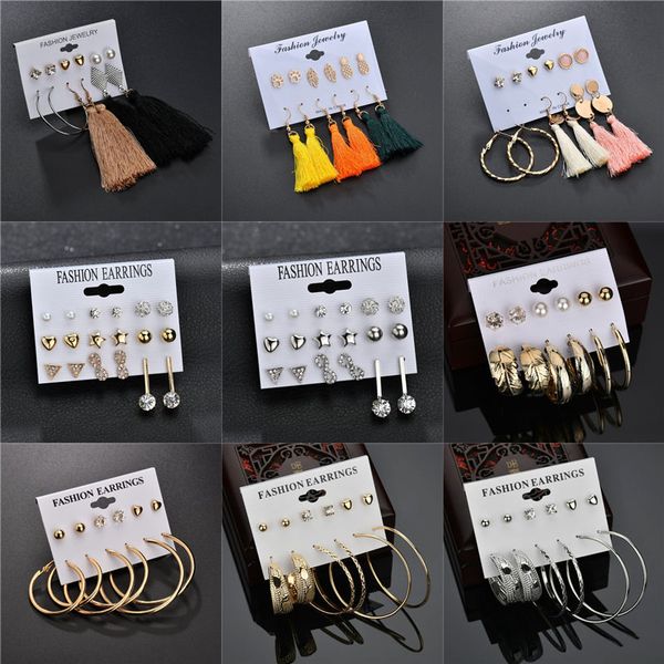stud modyle 5 pairs/set fashion earrings set gold color geometric long dangle tassel for women, Golden;silver
stud modyle 5 pairs/set fashion earrings set gold color geometric long dangle tassel for women, Golden;silver