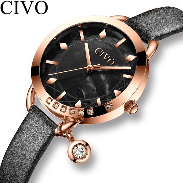 civo fashion watch women waterproof quartz watch ladies female girl leather strap clock relogio feminino, Slivery;brown
civo fashion watch women waterproof quartz watch ladies female girl leather strap clock relogio feminino, Slivery;brown