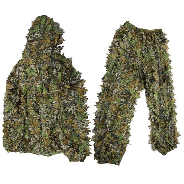 hunting sets outdoor tactical ghillie suit 3d universal leaf camouflage clothes cs training hidden sniper woodland clothing, Camo
hunting sets outdoor tactical ghillie suit 3d universal leaf camouflage clothes cs training hidden sniper woodland clothing, Camo
