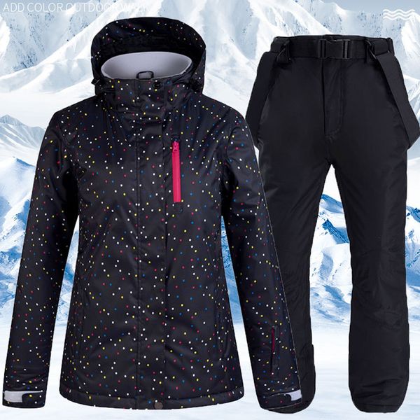 fashion women's ski suit wear high waterproof windproof warm snowboard clothing black snowwear winter jacket pants sets
fashion women's ski suit wear high waterproof windproof warm snowboard clothing black snowwear winter jacket pants sets