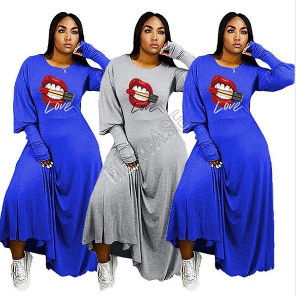 women dress designer lips lipstick print long sleeve round collar fashion casual dress autumn winter maxiskit long dresses s-4xl d81901, White
women dress designer lips lipstick print long sleeve round collar fashion casual dress autumn winter maxiskit long dresses s-4xl d81901, White