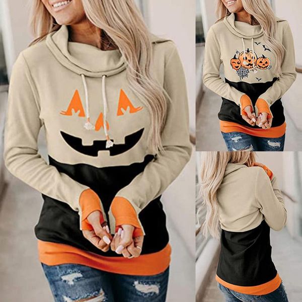 women's sweatshirt halloween pumpkin head printing long-sleeved hiking casual polyeste comfortable blouse pullover, Gray;blue
women's sweatshirt halloween pumpkin head printing long-sleeved hiking casual polyeste comfortable blouse pullover, Gray;blue