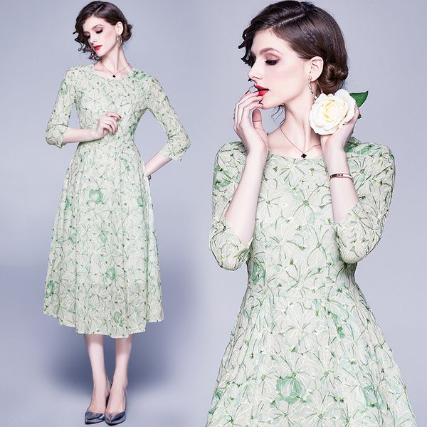 casual dresses 2021 women's spring high-end chiffon embroidered cropped sleeve dress, Black;gray
casual dresses 2021 women's spring high-end chiffon embroidered cropped sleeve dress, Black;gray