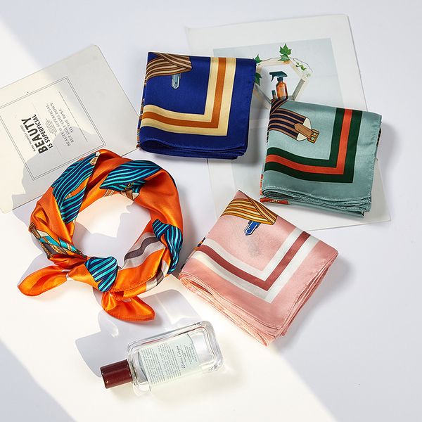 new 100% silk scarf fashion women's belt 53*53cm suitable for four season scarf print square gift scarf, Blue;gray
new 100% silk scarf fashion women's belt 53*53cm suitable for four season scarf print square gift scarf, Blue;gray