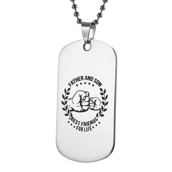 pendant necklaces fashion stainless necklace women steel letters father and son trinket, Silver
pendant necklaces fashion stainless necklace women steel letters father and son trinket, Silver