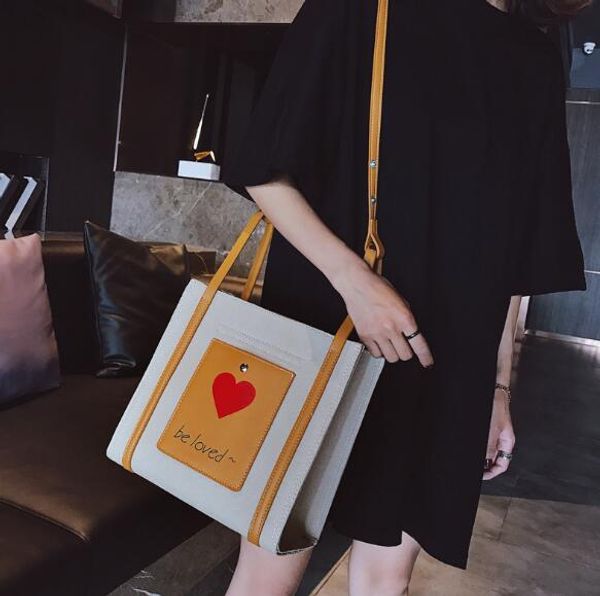 designer-korean printed totes canvas bag large capacity handbag leather handle shoulder bags square heart shoulder bags
designer-korean printed totes canvas bag large capacity handbag leather handle shoulder bags square heart shoulder bags