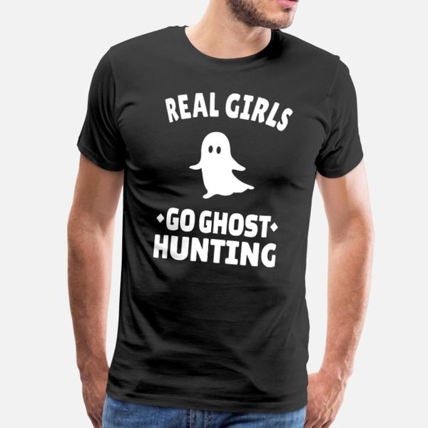 ghost hunting girls ghost hunting t shirt men printing cotton s-xxxl trend fit comfortable spring trend shirt