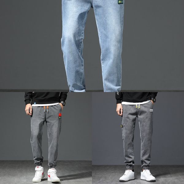 youth autumn winter casual ankle-tied loose men's and jeans trousers and jeans lace-up belt all-match ankle-length pants men's zb2, Blue
youth autumn winter casual ankle-tied loose men's and jeans trousers and jeans lace-up belt all-match ankle-length pants men's zb2, Blue