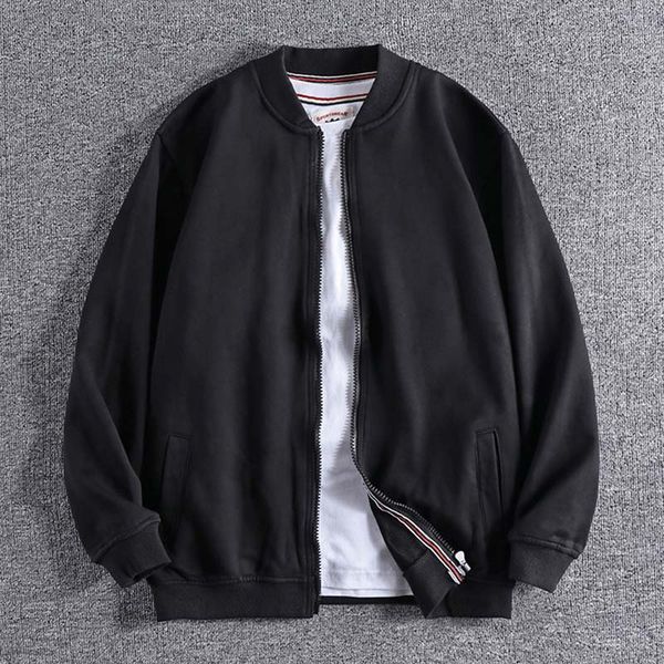men's jackets 2021 arrival simple solid color american baseball jacket terry cardigan casual outerwear 0375, Black;brown
men's jackets 2021 arrival simple solid color american baseball jacket terry cardigan casual outerwear 0375, Black;brown