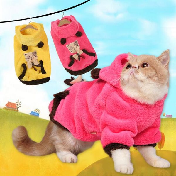 cute warm winter pet cat clothes soft two-sided coral fleece cat hoodies dog clothes for small sphinx pet puppy 
cute warm winter pet cat clothes soft two-sided coral fleece cat hoodies dog clothes for small sphinx pet puppy