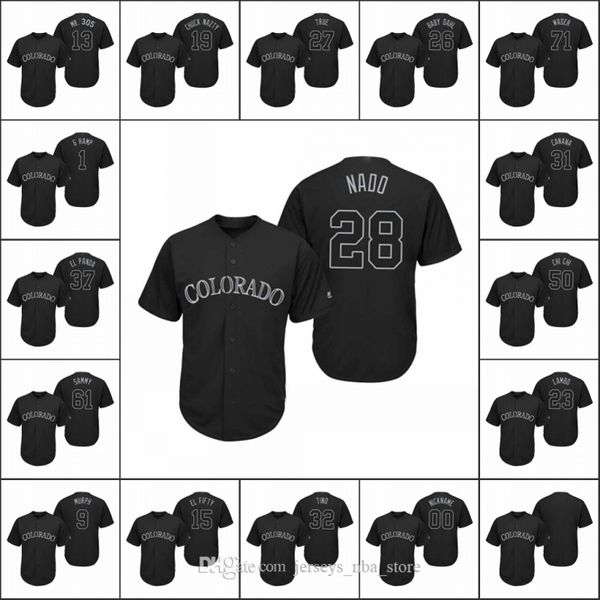colorado rockies men #28 nolan arenado 19 charlie blackmon 27 trevor story women youth players' weekend replica custom jersey, Blue;black
colorado rockies men #28 nolan arenado 19 charlie blackmon 27 trevor story women youth players' weekend replica custom jersey, Blue;black