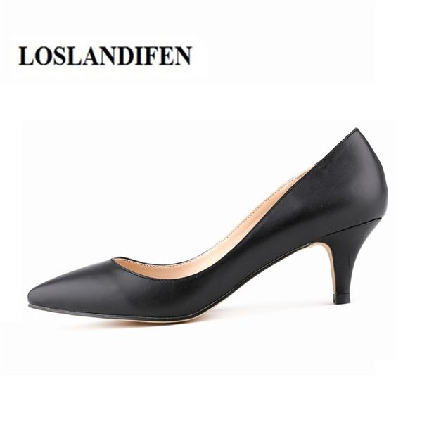 loslandifen 6cm kitten heel women's working pumps matte patent leather eur35-42 pointed toe lady's working shoes soft, Black
loslandifen 6cm kitten heel women's working pumps matte patent leather eur35-42 pointed toe lady's working shoes soft, Black