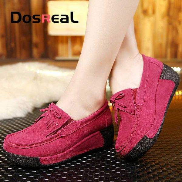 dosreal women cow suede flats shoes winter platform flats with fur for females fringe style casual shoes ladies slip on, Black
dosreal women cow suede flats shoes winter platform flats with fur for females fringe style casual shoes ladies slip on, Black