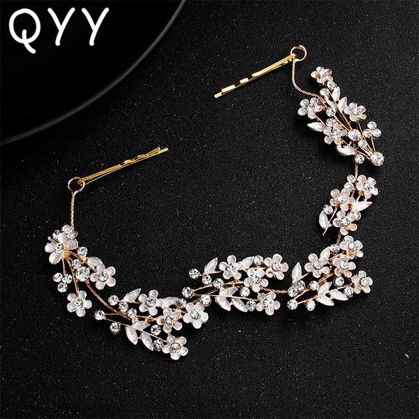 qyy small flowers crystal alloy vine wedding headband hair jewelry bridal hair accessories bridesmaid headpiece tiaras, Golden;silver
qyy small flowers crystal alloy vine wedding headband hair jewelry bridal hair accessories bridesmaid headpiece tiaras, Golden;silver