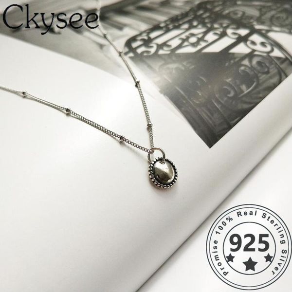 ckysee new 925 sterling silver fashion matte beads necklace for fashion women minimalist fine charms jewelry
ckysee new 925 sterling silver fashion matte beads necklace for fashion women minimalist fine charms jewelry