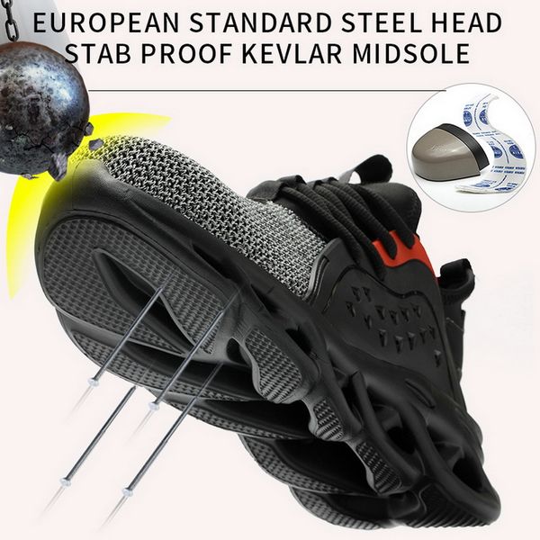 boots men safety puncture-proof work anti-smashing construction steel toe cap comfortable & indestructible sneakers, Black
boots men safety puncture-proof work anti-smashing construction steel toe cap comfortable & indestructible sneakers, Black