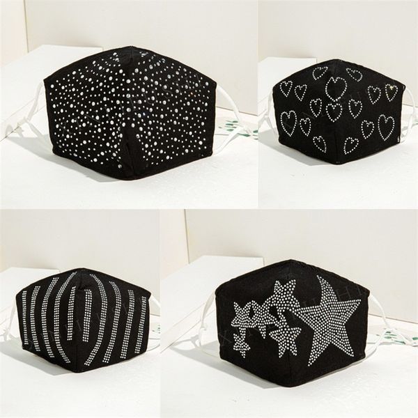 heart crystal respirator pretty reusable foldable black face masks washable mascherine custom protection can put filter piece 6 5xl e2
heart crystal respirator pretty reusable foldable black face masks washable mascherine custom protection can put filter piece 6 5xl e2