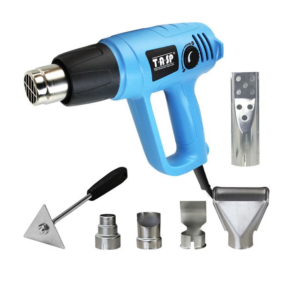 tasp 230v 2000w electric air heat gun 3 temperature 60~600c - bbq lighter - 5 nozzles & scraper home renovation power tools
tasp 230v 2000w electric air heat gun 3 temperature 60~600c - bbq lighter - 5 nozzles & scraper home renovation power tools