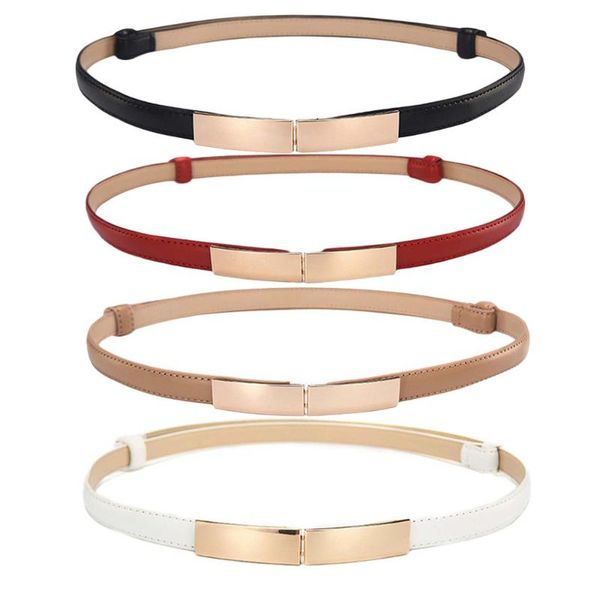 simple fashion belt women pu leather belt thin skinny metal gold elastic buckle waistband female party dress accessories, Black;brown
simple fashion belt women pu leather belt thin skinny metal gold elastic buckle waistband female party dress accessories, Black;brown