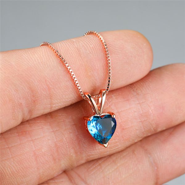 classic female rainbow crystal pendant necklace charm rose gold color chain necklaces for women cute love heart wedding necklace, Silver
classic female rainbow crystal pendant necklace charm rose gold color chain necklaces for women cute love heart wedding necklace, Silver