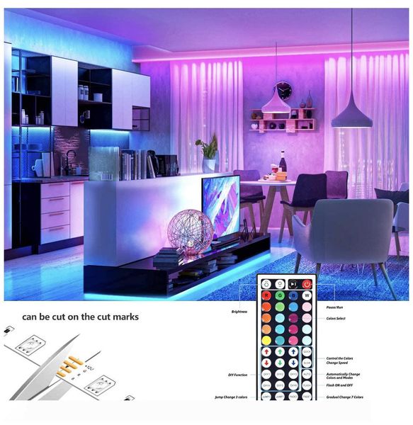 ultra bright light led strip lights rgb 16.4ft 5m smd 5050 dc12v flexible les strips lights 50led meter 16different static colors
ultra bright light led strip lights rgb 16.4ft 5m smd 5050 dc12v flexible les strips lights 50led meter 16different static colors