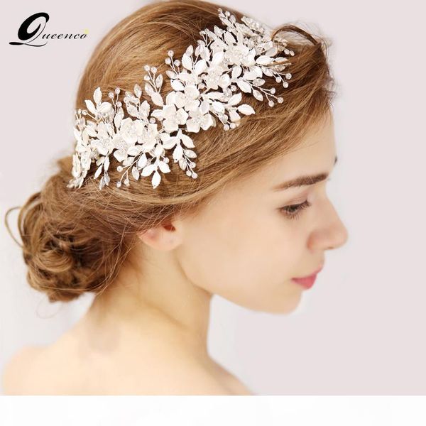 queenco silver floral bridal headpiece tiara wedding hair accessories hair vine handmade headband jewelry for bride, Golden;white
queenco silver floral bridal headpiece tiara wedding hair accessories hair vine handmade headband jewelry for bride, Golden;white