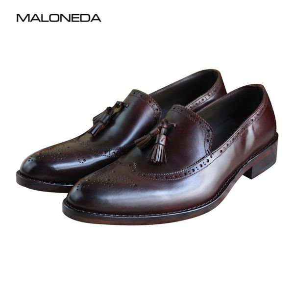 maloneda пользовательское brogue стиль handmade мужская кисточка обувь из натуральной кожи коровы удобных скольжений на бездельник с goodyea, Black
maloneda пользовательское brogue стиль handmade мужская кисточка обувь из натуральной кожи коровы удобных скольжений на бездельник с goodyea, Black