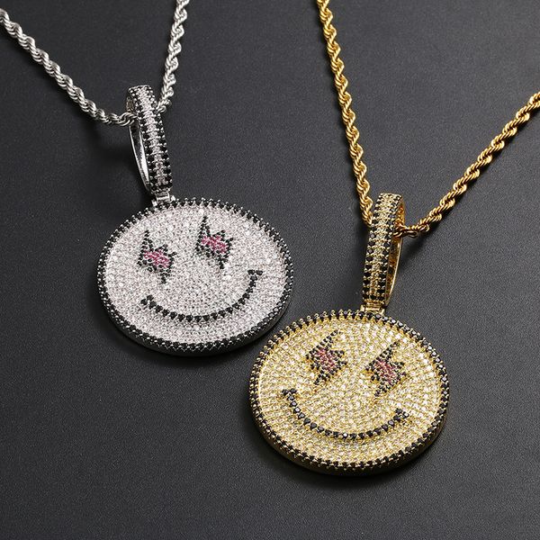 Eskeem Hiphop Rapper Jewelry Valentine's Day Gift Iced Out Smile Face Round Pendant Necklace for Couples
Eskeem Hiphop Rapper Jewelry Valentine's Day Gift Iced Out Smile Face Round Pendant Necklace for Couples