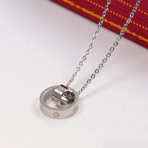 2020 luxurious love dual circle pendant rose gold silver color necklace for women vintage collar costume jewelry with box set
2020 luxurious love dual circle pendant rose gold silver color necklace for women vintage collar costume jewelry with box set