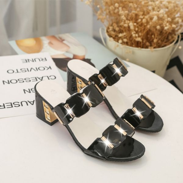 women open toe anti-skid slipper fashion comfortable durable slippers with chunky heel for outdoor indoor, Black
women open toe anti-skid slipper fashion comfortable durable slippers with chunky heel for outdoor indoor, Black
