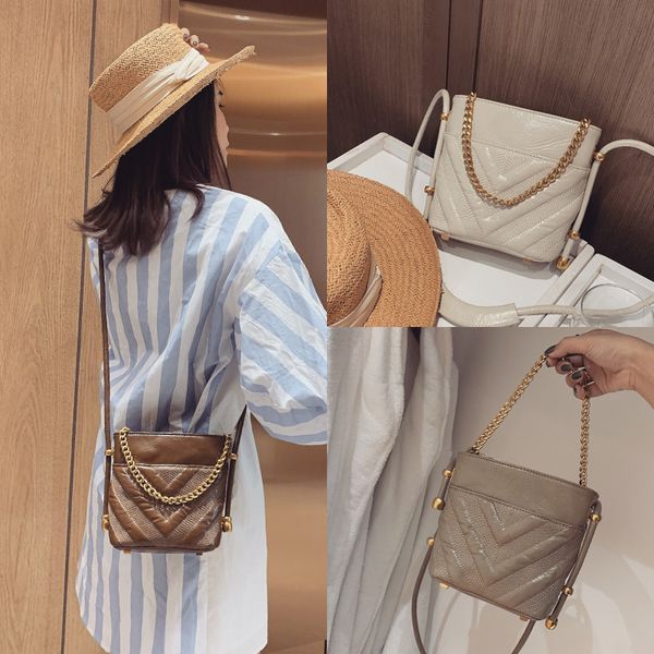 crocodile pattern saddle bag 2020 new women's designer handbag chain tote shoulder messenger bag