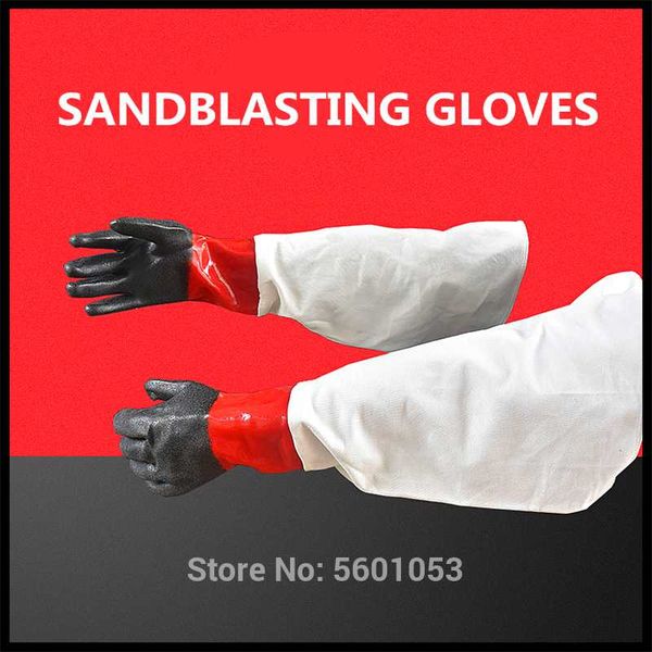 sandblasting gloves for sand blast machine length 62cm 
sandblasting gloves for sand blast machine length 62cm