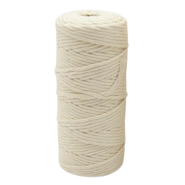 macrame cord 100% natural unbleached cotton rope twisted for wall hangings, plant hangers, gift wrapping and wedding decorations
macrame cord 100% natural unbleached cotton rope twisted for wall hangings, plant hangers, gift wrapping and wedding decorations