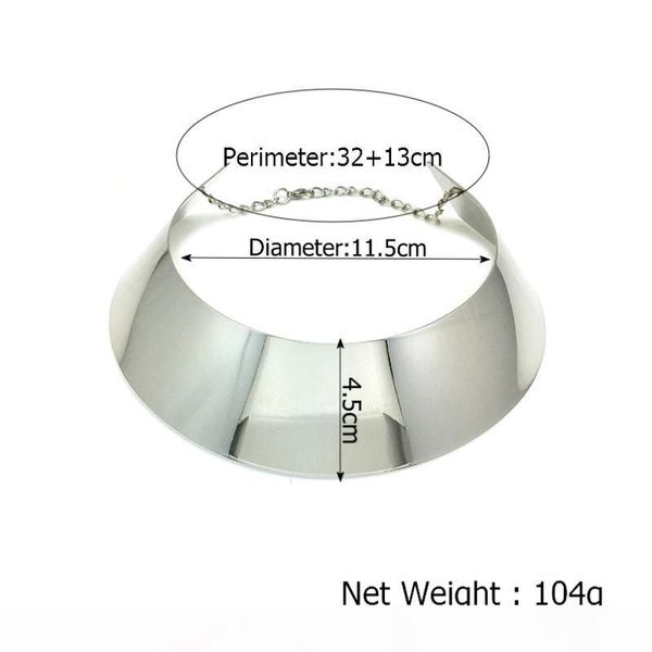 manilai punk wide metal torques choker necklace for women big jewelry maxi collar statement necklace golden & silver color
manilai punk wide metal torques choker necklace for women big jewelry maxi collar statement necklace golden & silver color