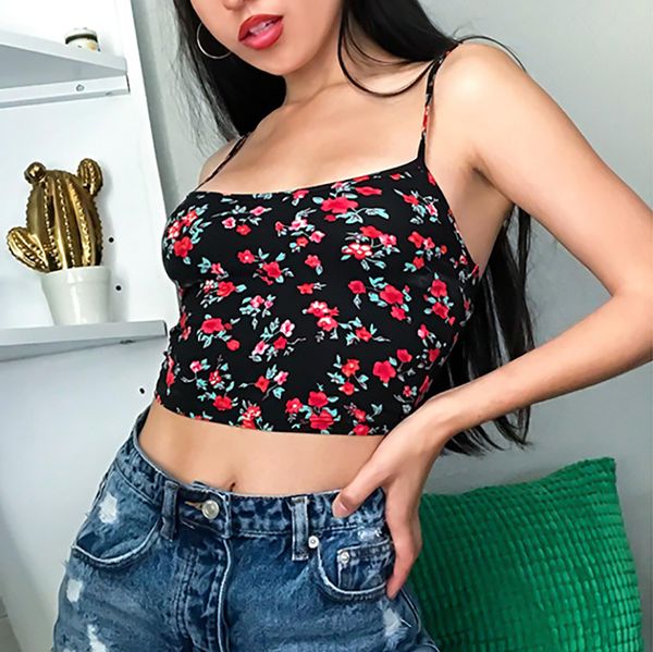 ladies summer camisole fashion printed camisole tube 2020 new fashion products, White;red
ladies summer camisole fashion printed camisole tube 2020 new fashion products, White;red