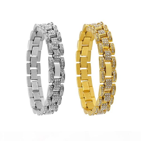 men's luxury domineering analog diamond fashion bracelet and bangle gold plated ice out miami cuba bangle punk jewelry, Golden;silver
men's luxury domineering analog diamond fashion bracelet and bangle gold plated ice out miami cuba bangle punk jewelry, Golden;silver