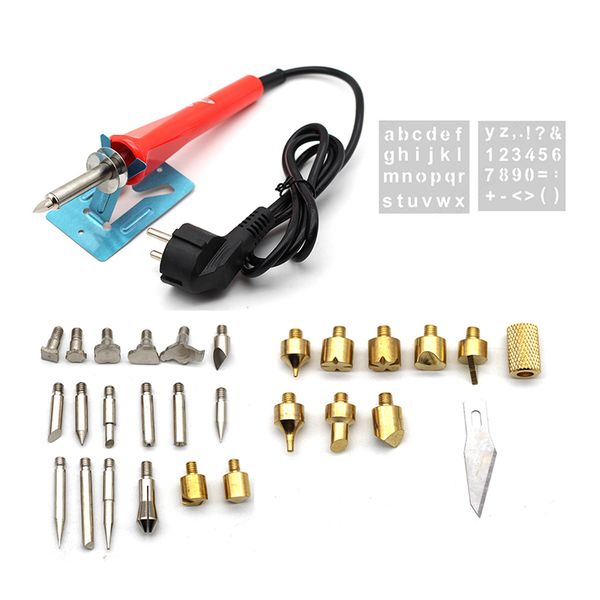32pcs soldering iron carving pyrography tool wood working burning pen welding tips 220v 30w
32pcs soldering iron carving pyrography tool wood working burning pen welding tips 220v 30w