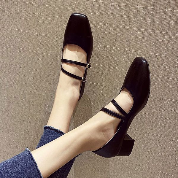 dress shoes plus size 35-42 women 2021 double buckle ladies med heels pumps boat square toe mary janes 8376c, Black
dress shoes plus size 35-42 women 2021 double buckle ladies med heels pumps boat square toe mary janes 8376c, Black