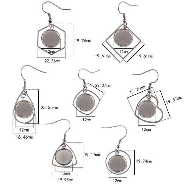 20pcs stainless steel earring hook blank heart cabochon base setting fit 12mm tray bezel earrings diy jewelry making accessories
20pcs stainless steel earring hook blank heart cabochon base setting fit 12mm tray bezel earrings diy jewelry making accessories