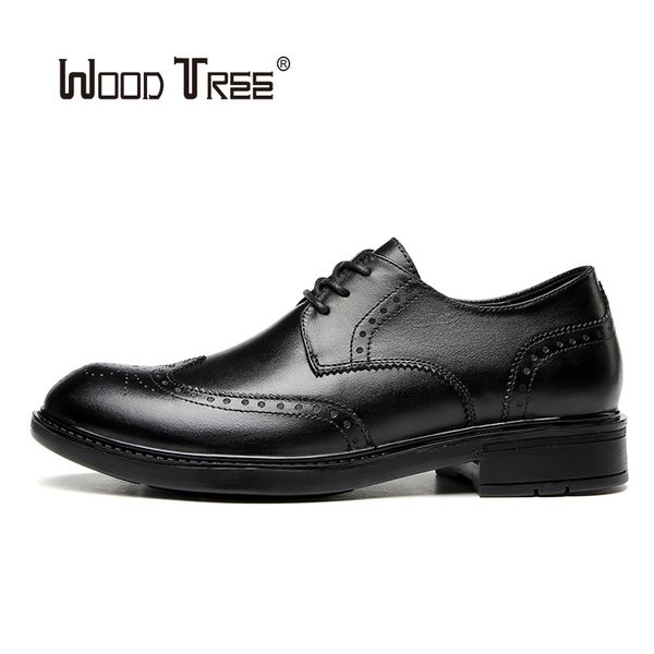 dress shoes woodtree 2021 men's formal wedding leather retro business office flat oxford men, Black
dress shoes woodtree 2021 men's formal wedding leather retro business office flat oxford men, Black
