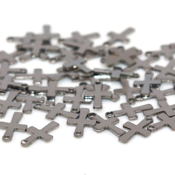 charms 7*12mm 50pcs/lot glossy stainless steel cross charm for silver plated pendant religious earring jewelry making diy, Bronze;silver
charms 7*12mm 50pcs/lot glossy stainless steel cross charm for silver plated pendant religious earring jewelry making diy, Bronze;silver