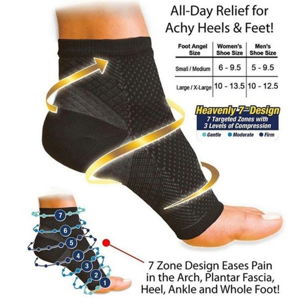 men's socks man women anti fatigue compression foot sleeve ankle varicose feet 1pc ( not 1pair), Black
men's socks man women anti fatigue compression foot sleeve ankle varicose feet 1pc ( not 1pair), Black