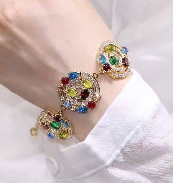 wholesale cz diamonds colored natural stone round tad bracelet designer 18k yellow gold plated jewelry accesories for women, Golden;silver
wholesale cz diamonds colored natural stone round tad bracelet designer 18k yellow gold plated jewelry accesories for women, Golden;silver