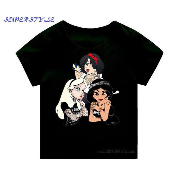 cross border selling original night style women's tattoo alice princess princess foreign style personalized t-shirt, Blue
cross border selling original night style women's tattoo alice princess princess foreign style personalized t-shirt, Blue