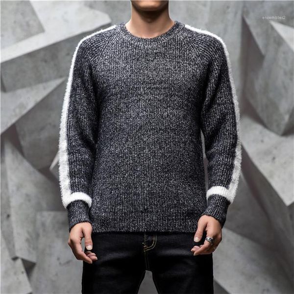 sleeve slim fit solid autumn sweater male winter clothes mens patchwork sweater crew neck long, White;black
sleeve slim fit solid autumn sweater male winter clothes mens patchwork sweater crew neck long, White;black